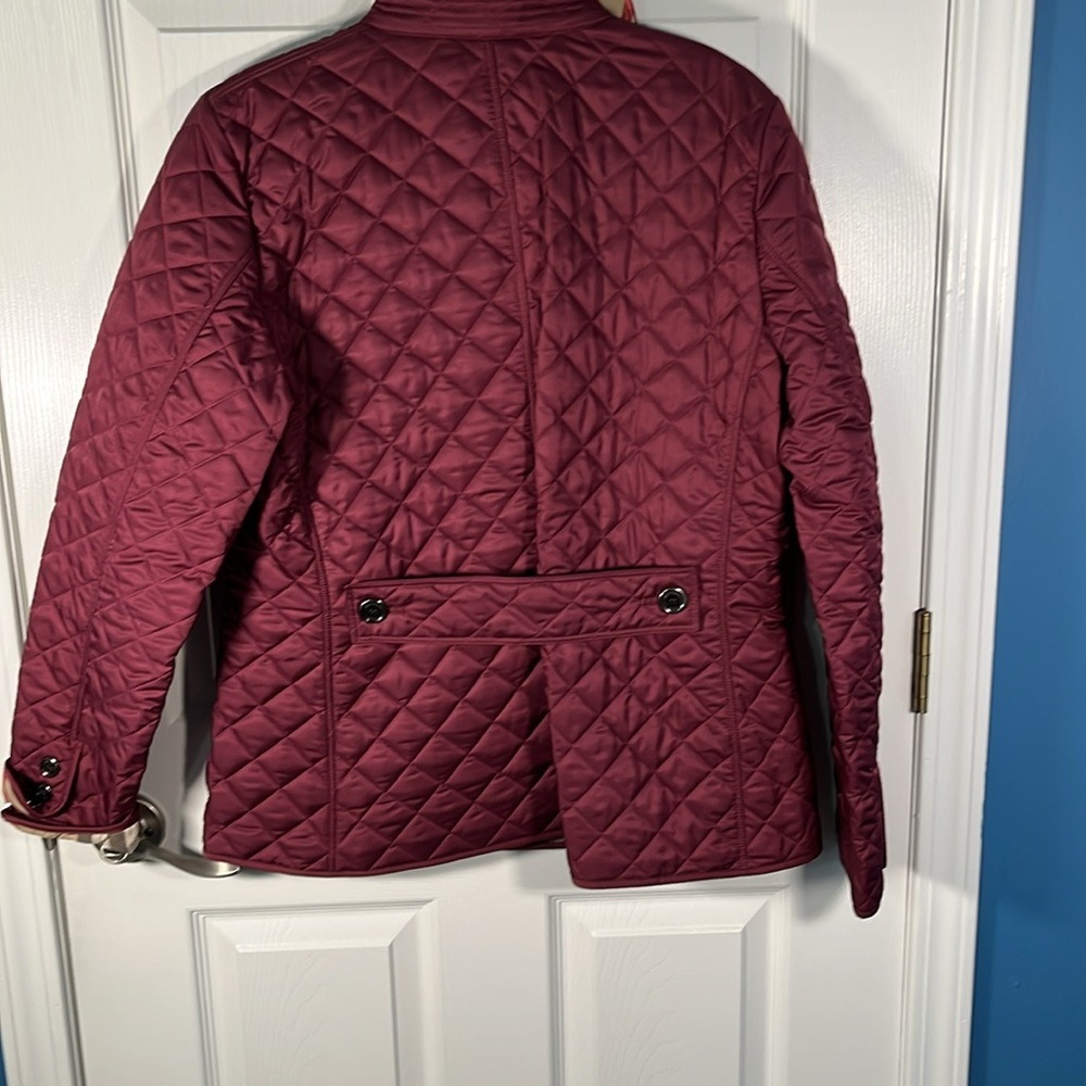 Burberry Brit Quilted Burgundy Jacket - Picture 4 of 6